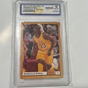 SHAQ ROOKIE!! - shaquielle O’Neal rookie of the year! Graded 10 LSU LAKERS MAGIC